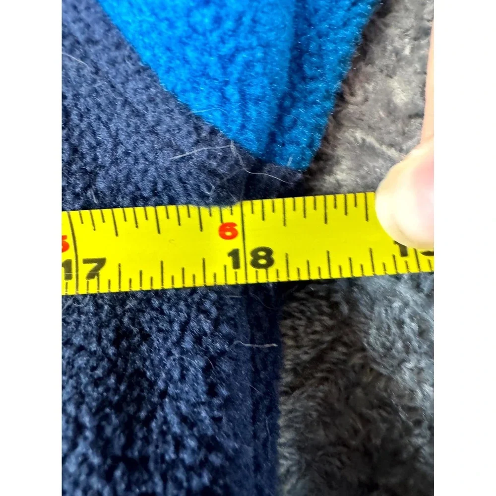 Patagonia Worn Wear Synchilla Snap-T Kids XL 14 Blue Fleece Lightweight Pullover
